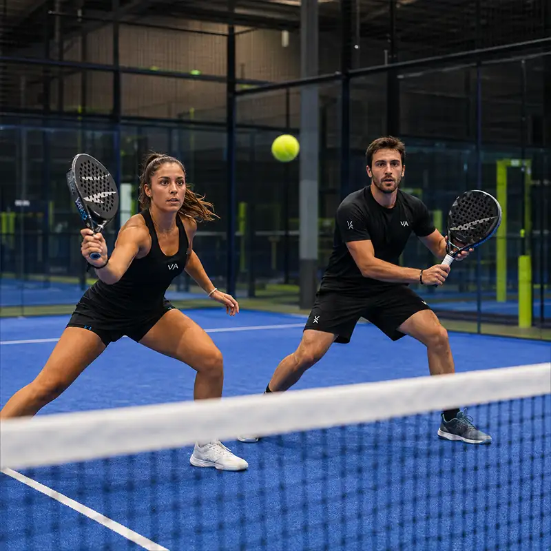 Padel doubles coaching session at Advantage Padel, Mudeford, Christchurch